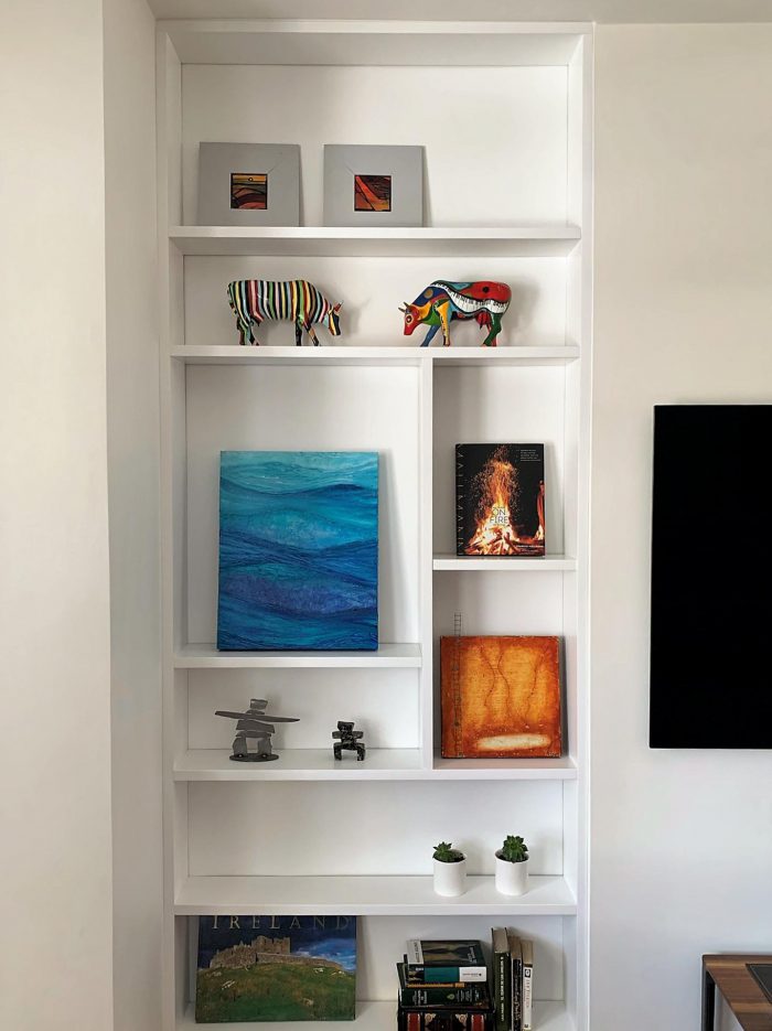 a custom bookcase